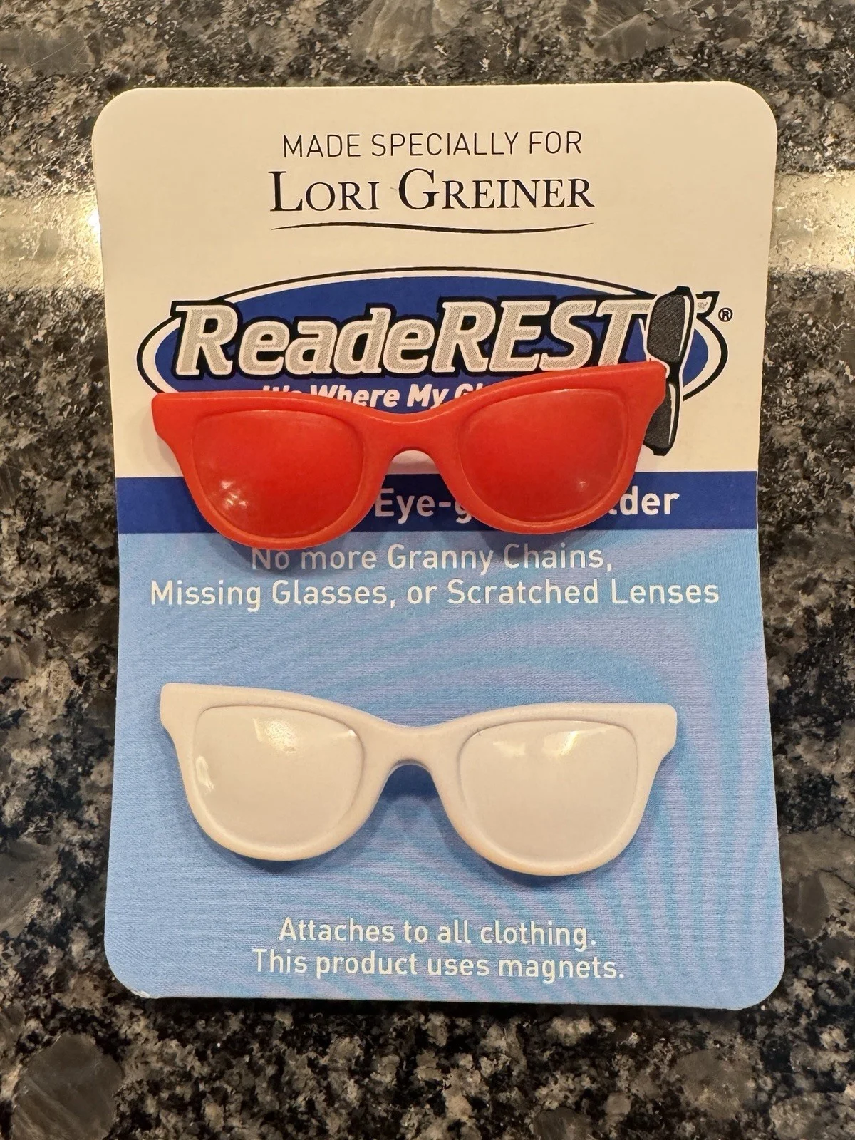 1 pc ReadeRest Magnetic Eyeglass Holder New 1 Classic Black Color USA Made 3