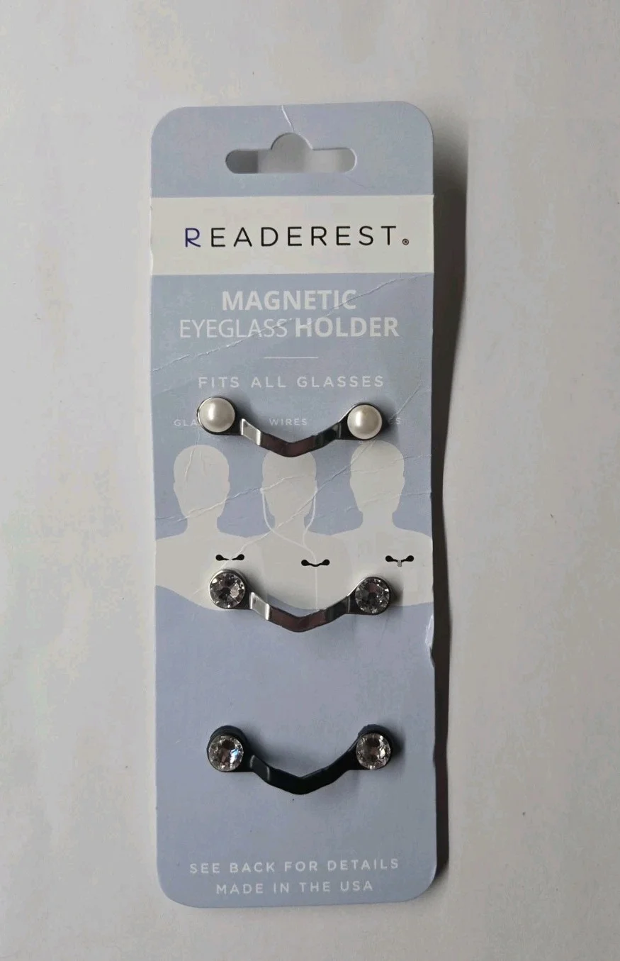 1 pc ReadeRest Magnetic Eyeglass Holder New 1 Classic Black Color USA Made 4