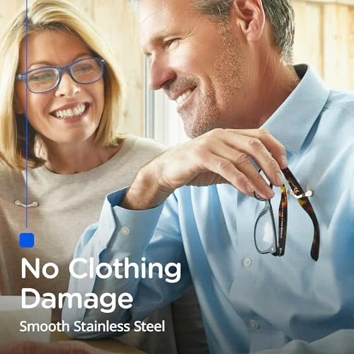 Genuine Readerest Stainless Steel Magnetic Eyeglass Eye Glass Holders USA New 4
