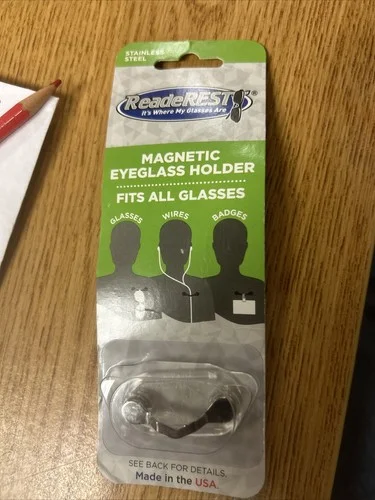 Magnetic Eyeglass Holder (Swarovski Crystals), Made In Usa