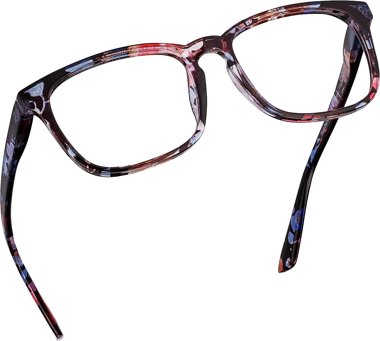 READEREST Blue Light Blocking Reading Glasses +1.75 Mag Floral Mist New
