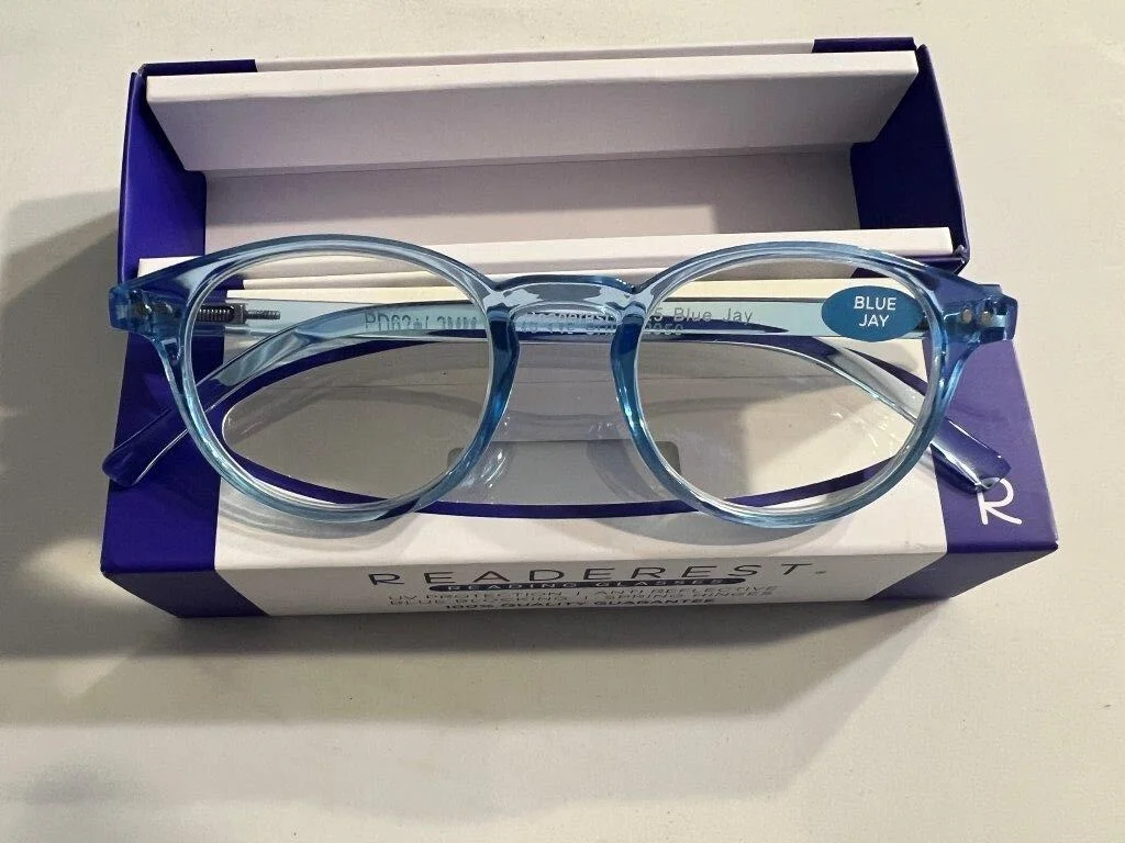 READEREST Blue Light Blocking Reading Glasses +2.25 Mag Blue Jay New 3