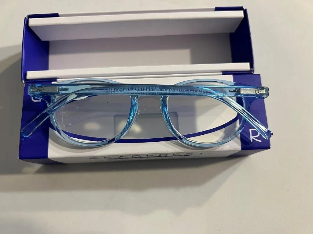 READEREST Blue Light Blocking Reading Glasses +2.25 Mag Blue Jay New 4