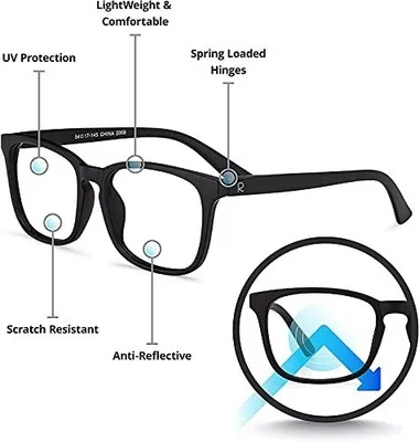 Readerest blue-light-blocking-reading-glasses-black-1-75-magnification 2