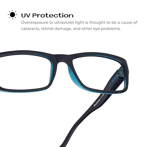 Readerest blue-light-blocking-reading-glasses-black-3-75-magnification 4