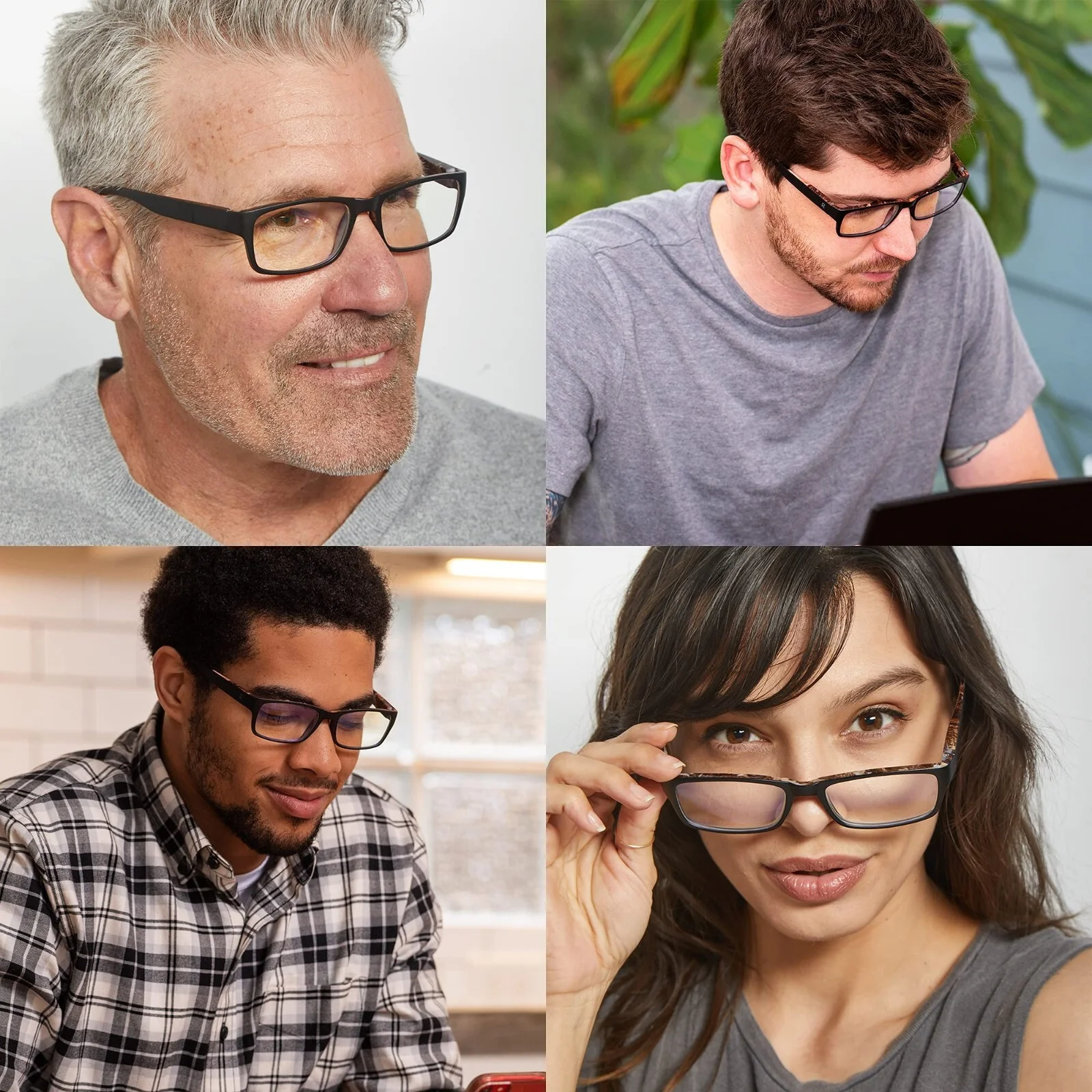 Readerest Blue Light Blocking Reading Glasses (Camo, Zero Magnification) Comput 2