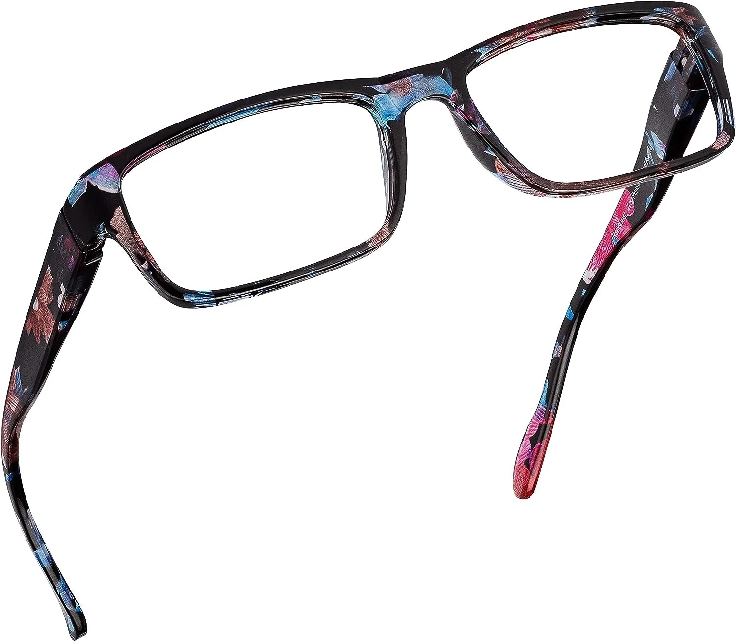READEREST Blue Light Blocking Reading Glasses Zero Power 0.00 Floral Bouquet New