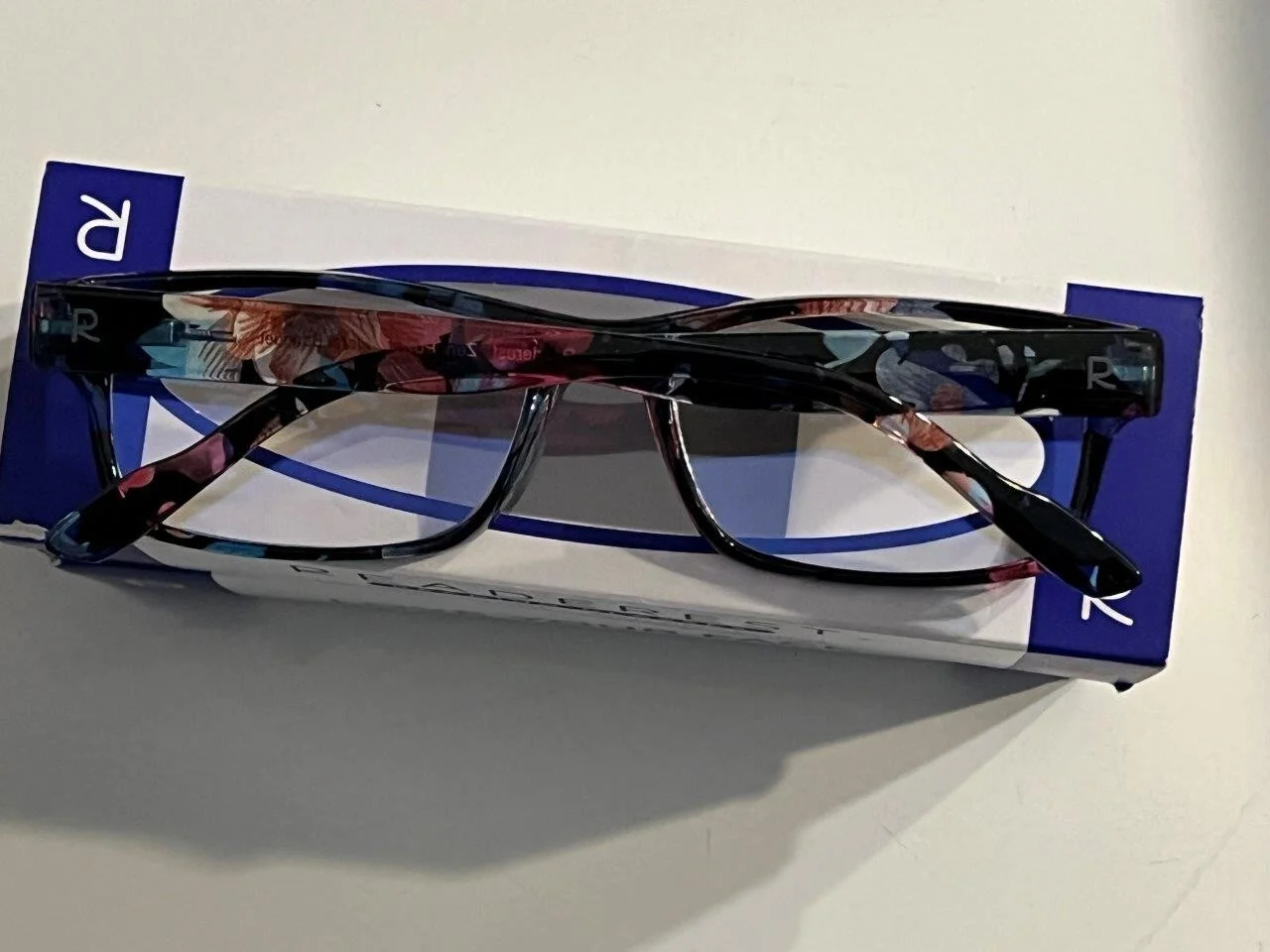 READEREST Blue Light Blocking Reading Glasses Zero Power 0.00 Floral Bouquet New 4
