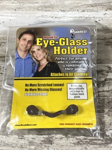 ReadeREST | Magnetic Eye-Glass Holder | Attaches to All Clothing | Never Used