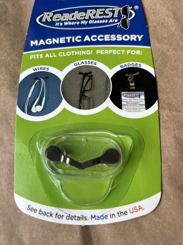 ReadeREST - Stainless Steel Magnetic Eyeglass Holder NEW factory sealed 3