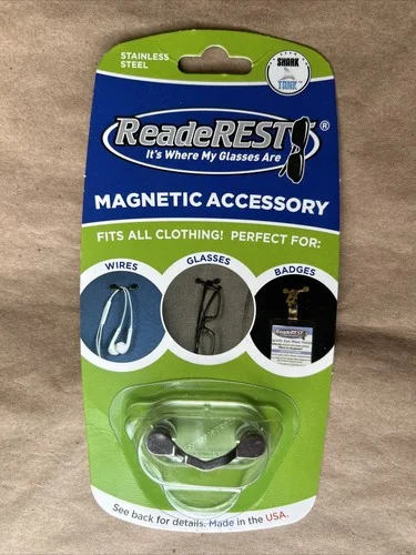 ReadeREST - Stainless Steel Magnetic Eyeglass Holder NEW factory sealed 4